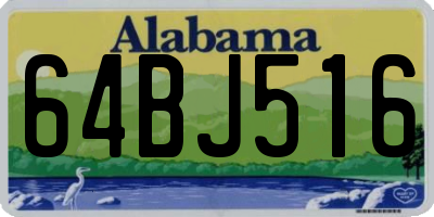 AL license plate 64BJ516