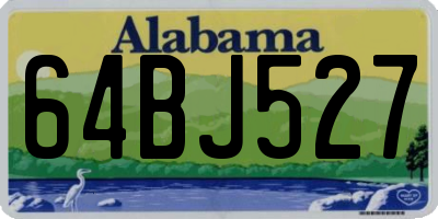 AL license plate 64BJ527