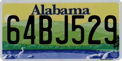 AL license plate 64BJ529