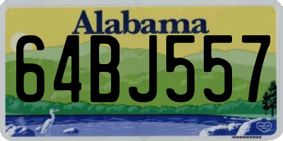 AL license plate 64BJ557