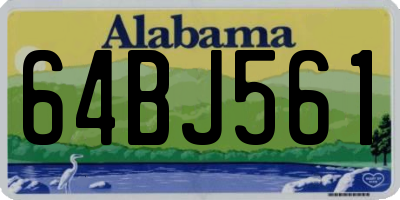 AL license plate 64BJ561