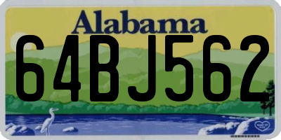 AL license plate 64BJ562