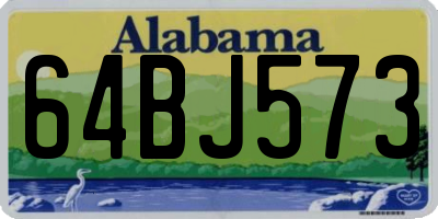 AL license plate 64BJ573