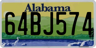 AL license plate 64BJ574