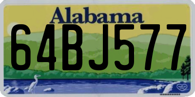 AL license plate 64BJ577