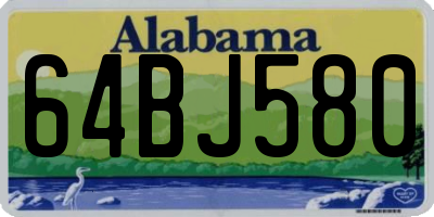 AL license plate 64BJ580