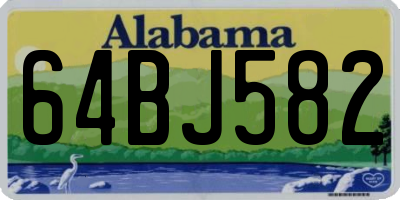 AL license plate 64BJ582