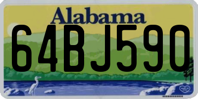 AL license plate 64BJ590