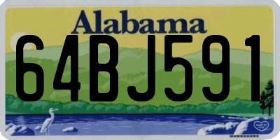AL license plate 64BJ591