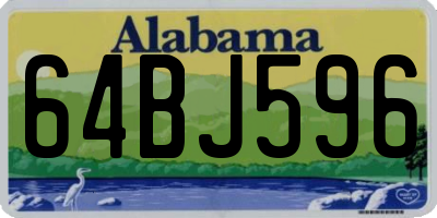 AL license plate 64BJ596