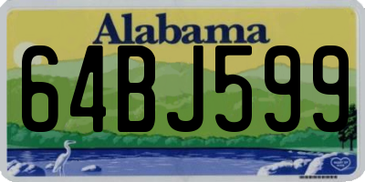 AL license plate 64BJ599