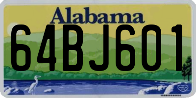AL license plate 64BJ601