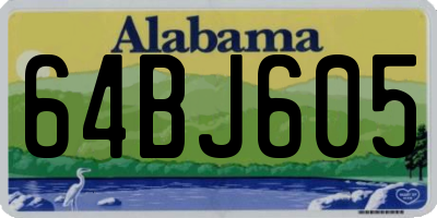 AL license plate 64BJ605
