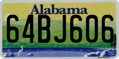 AL license plate 64BJ606
