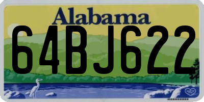 AL license plate 64BJ622