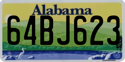 AL license plate 64BJ623