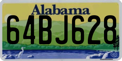 AL license plate 64BJ628