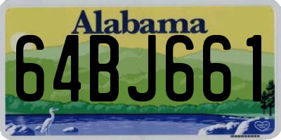 AL license plate 64BJ661