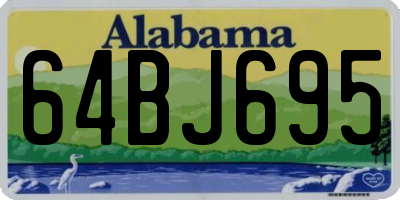 AL license plate 64BJ695