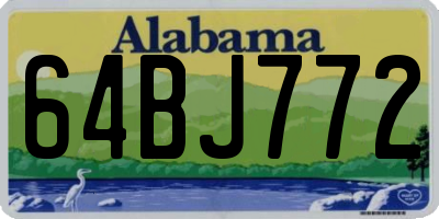 AL license plate 64BJ772