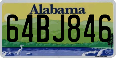 AL license plate 64BJ846