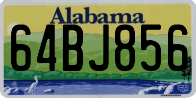 AL license plate 64BJ856