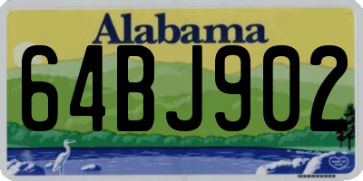 AL license plate 64BJ902