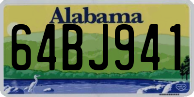 AL license plate 64BJ941