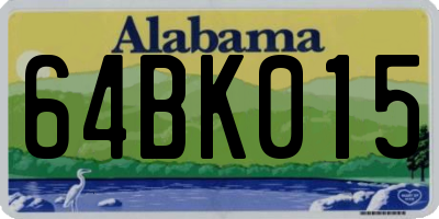 AL license plate 64BK015