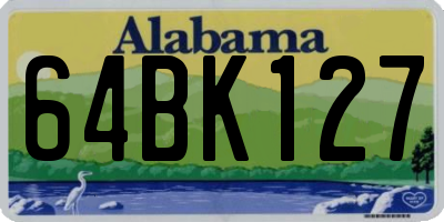 AL license plate 64BK127