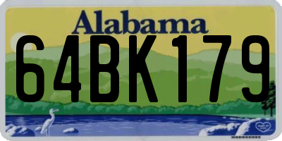 AL license plate 64BK179