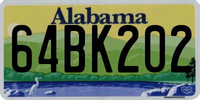 AL license plate 64BK202