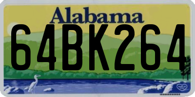 AL license plate 64BK264