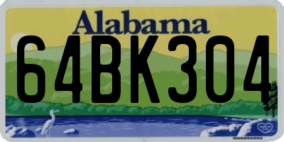 AL license plate 64BK304