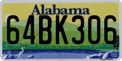 AL license plate 64BK306