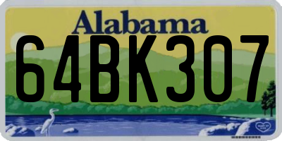 AL license plate 64BK307