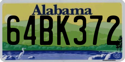 AL license plate 64BK372