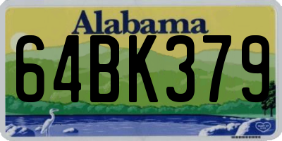 AL license plate 64BK379