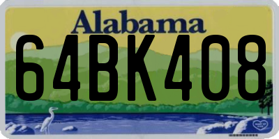 AL license plate 64BK408
