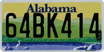 AL license plate 64BK414