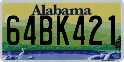 AL license plate 64BK421