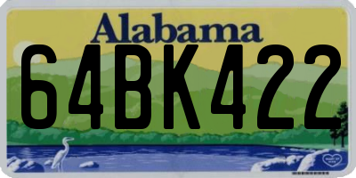 AL license plate 64BK422