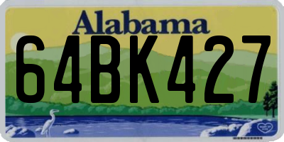 AL license plate 64BK427