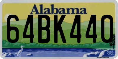 AL license plate 64BK440