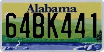 AL license plate 64BK441