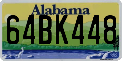 AL license plate 64BK448