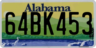 AL license plate 64BK453