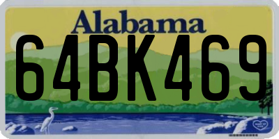 AL license plate 64BK469