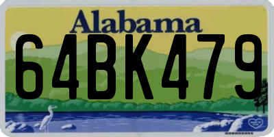 AL license plate 64BK479