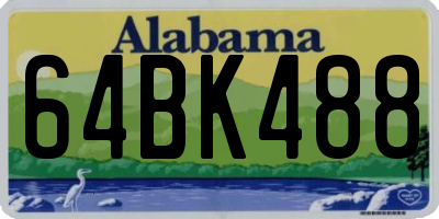 AL license plate 64BK488